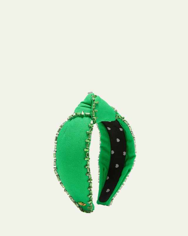 Knotted Embellished-Trim Headband